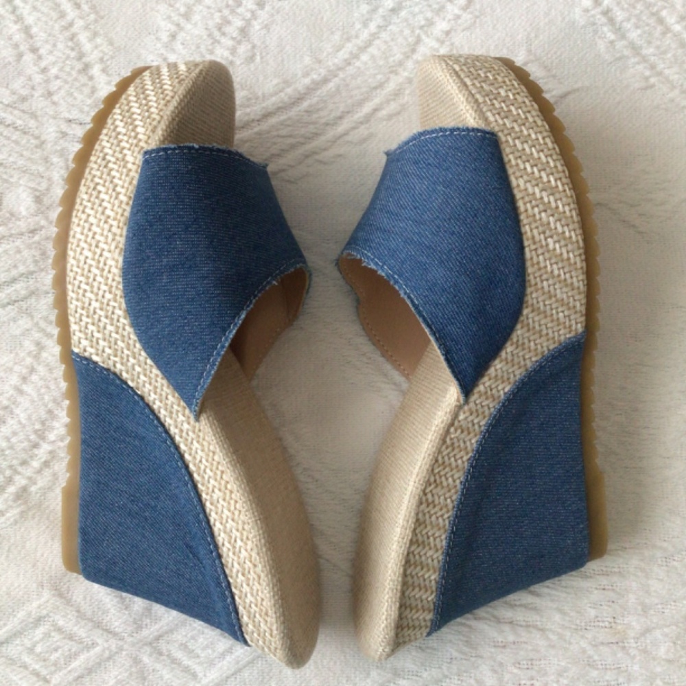 Espadrille sandals, wedges, NWOT